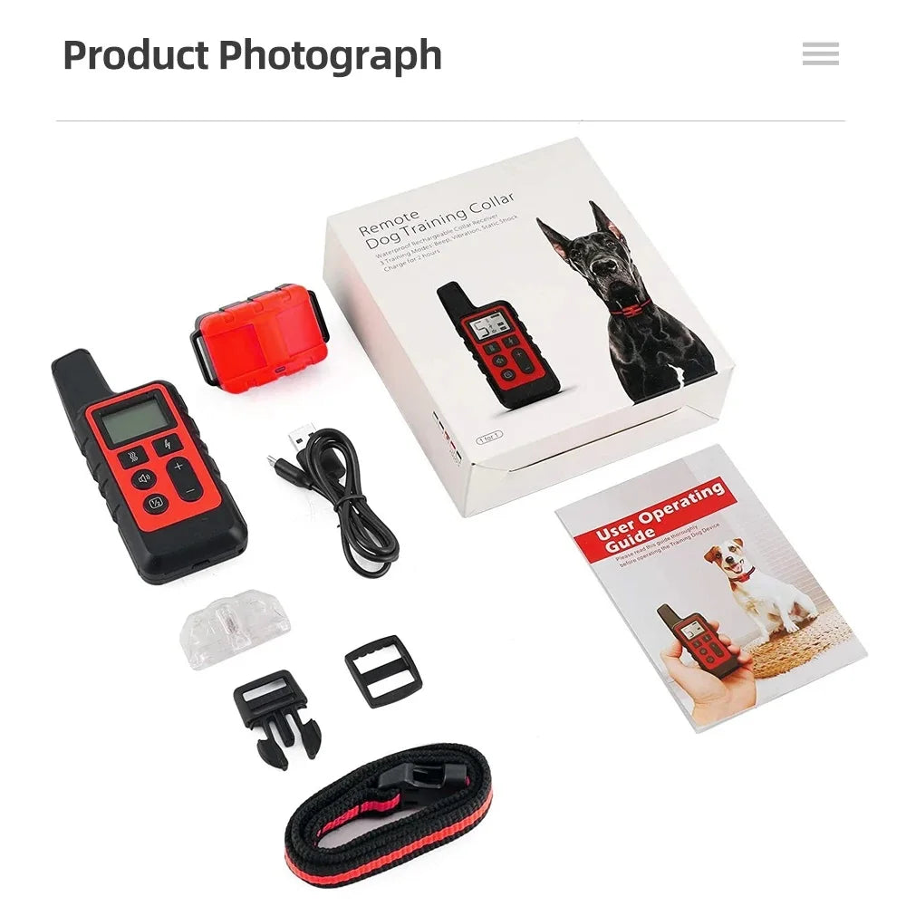 Remote Dog Training E-Collar 500m PET150 ~ 1-2 Dogs