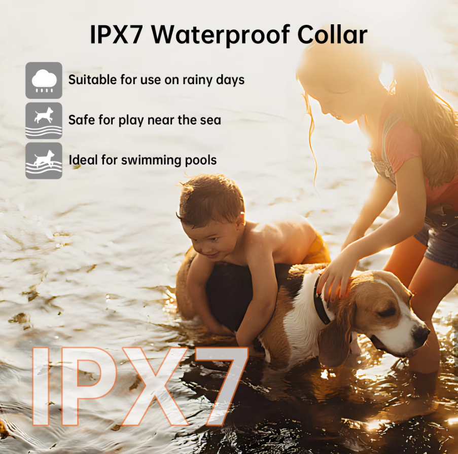 F820 GPS Wireless Dog Fence Collar IPX7 waterproof
