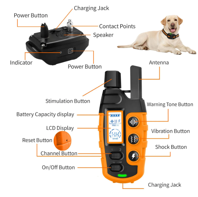 BARKAHOLICS® RS2 Remote Dog Training Shock Collar 1-2 Dogs 1000m S/M/L - BARKAHOLICS® 7