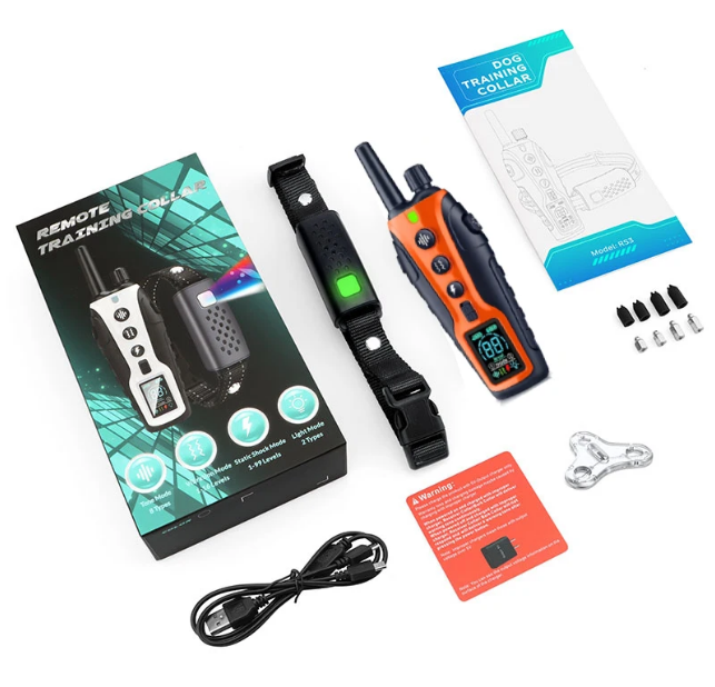 RS3 Remote Dog Training Shock Collar 1200m whats in the box