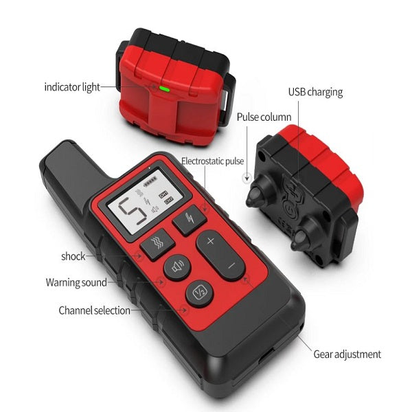Petrainer PET150 Remote BDSM Shock Collar diagram