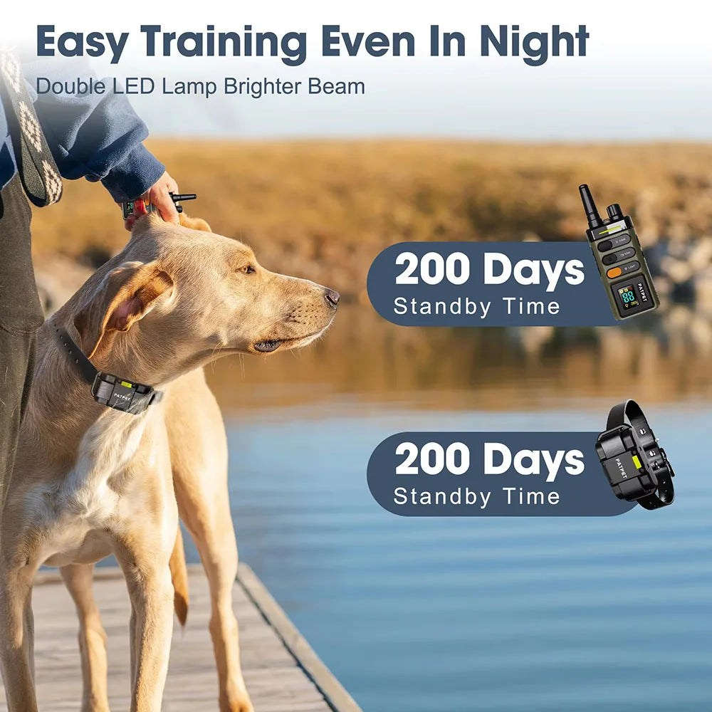 PET625 Remote Dog Training E-Collar Easy training at night