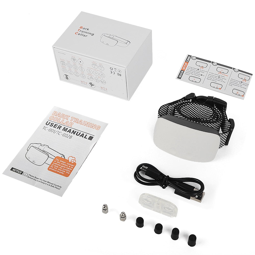 Petrainer PET001 Smart Auto Anti Bark E-Collar White