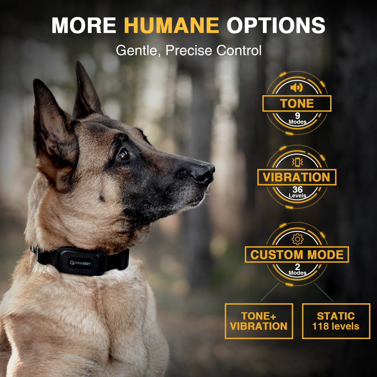 Elite Remote Dog Training E-Collar 1250m 1-2 Dogs T70 Rechargeable & IPX7 Waterproof