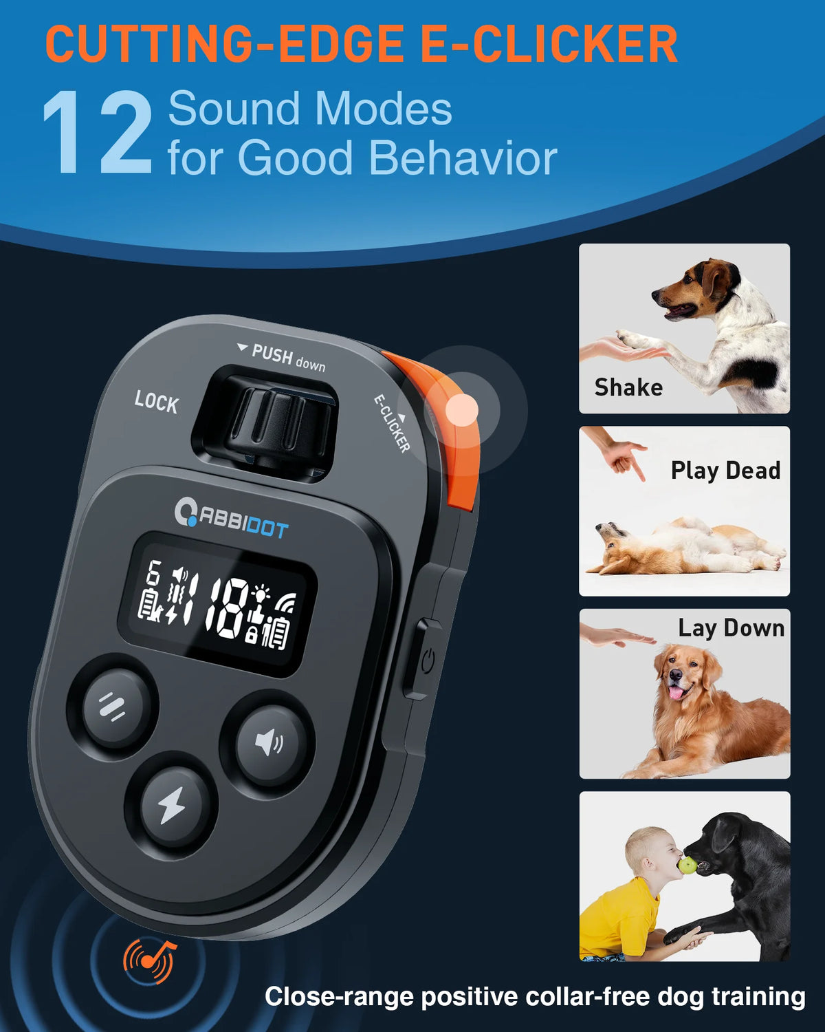 Elite Remote Dog Training E-Collar 1050m 1-2 Dogs T60 Rechargeable & IPX7 Waterproof