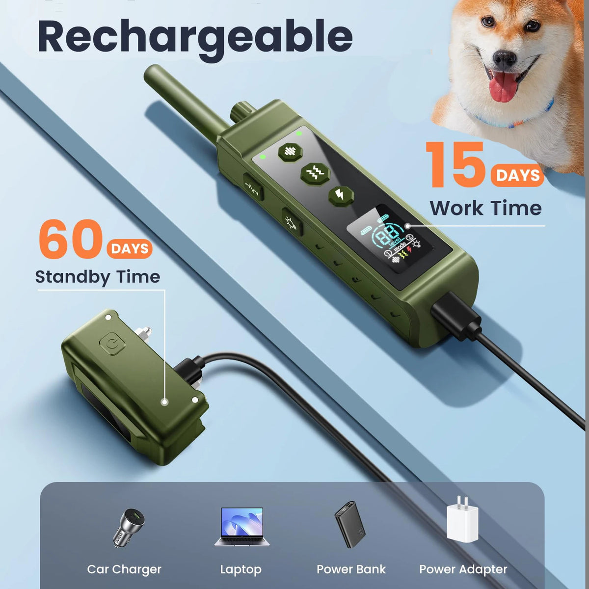RS5 Remote Dog Training E-Collar 4