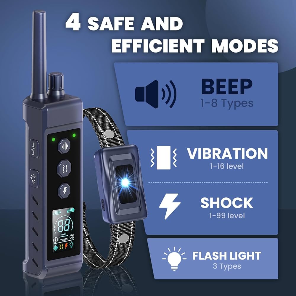 RS5 Remote Dog Training E-Collar efficient modes